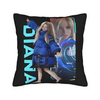 Diana is so Cute Pillow Case  Graphic Pillow Cover For Sofa Home Decor Fashion Pillowcases 30cmx30cm