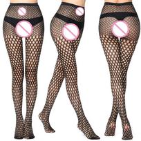 Sexy Black Stockings Hollowed-out Fishnet Leggings Large Mesh Lingerie Stockings