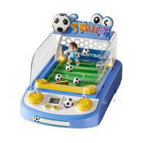 Football Shooting Game Machine with Scoring Display Manual Ejection Soccer Tabletop Toy for Kids Interactive Family Playset mėlyna