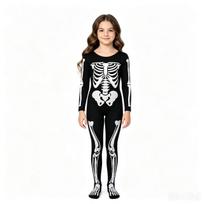 Halloween skeleton ghost character dress up children's onesie L