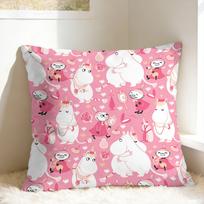 Cute M-Moomins Pillow Case Soft Pillow Cover Funny Pillowcases For Sofa Car Home Decor Peach skin 18*18(CM)-1Pcs