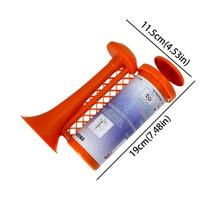 Gaming Warning Reusable Air Pump Horn Removable 120dB Loud Safety Alarm Horn Can Type Universal Design Loud Air Horn Yacht Use oranžinė