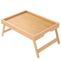 Slepiama rankena, sulankstomos kojos, pusryčių padėklai, stačiakampis lovos nešiojamojo kompiuterio padėklas, miegamasis 15.75x11.81 in ruda