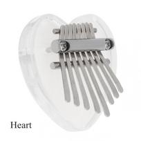 Mini 8 klavišų Kalimba krištolinis permatomas nykštis fortepijonas meškiukas širdelė katės vandens lašo formos Mbira muzikinis įrankis Heart