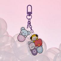 BT21 minini Lucky Gatcha Acrylic Key Ring A ver.