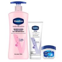 Vaseline Niacinamido Skaistinantis ir Drėkinantis Odos Priežiūros Rinkinys