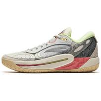 Anta Shock Wave 6 Slip Resistant, Abrasion Resistant, Lightweight Low top Basketball Shoes Men's Beige Gray Sneakers 112441106Q-1 44.5 beige