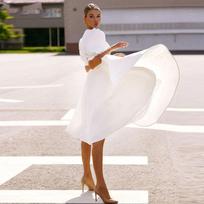 Women Fashion Summer Half Sleeve Casual Sexy Dress Plus Size Loose Elegant Party Evening Club Dresses for Ladies XXL