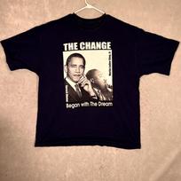 A1 Barack Obama The Change Began With The Dream Shirt Adult 2XL XXL Blue Mens L