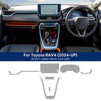 For TOYOTA RAV4 2024 2025 Car Interior Center Console Transparent TPU Protective Film Anti-scratch Repair Film Accessories Refit right hand drive