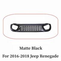 BEC1 For 2016 17 18 19 20 21 22 23 Jeep Renegade Racing Grills Matt Carbon Grille Air Intake Styling Exterior Tuning Accessories Part matinė juoda spalva