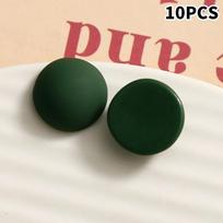 10Pcs Resin Plastic Flat Back Cabochon Round Cameo Pendant Earring Accessories Jewelry Component Diy Handmade Material A14
