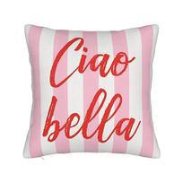 Ciao Bella Italy Pillowcases Morden Pillow Case For Living Room Chair Custom Pillow Cover Peach skin 18*18(CM)-1Pcs