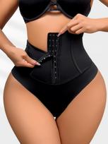 Private Label High Waist Tummy Control Butt Lifter Shapewear Seamless Slimming Adjustable Waist Trainer OEM ODM Fajas XL juoda