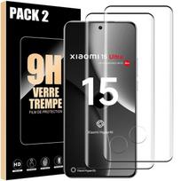 Tempered Glass - Xiaomi - 15 Ultra - Pack of 2 - Shockproof Protection - Black Border
