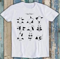 Panda Striking Different Yoga Poses Best Seller Funny Gift Tee T Shirt M1658 S