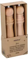 Alpina - Pipirų ir druskos malūnėlių rinkinys 25 cm (2 dalys)