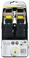 Dunlop - Ratchet Tie Down Strap with Locking Mechanism 5 m / 150 kg 2 pcs