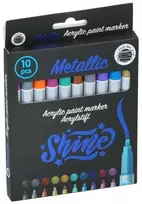 Craft Amatų rinkinys – metalinių žymeklių / akrilinių rašiklių, 10 vnt.