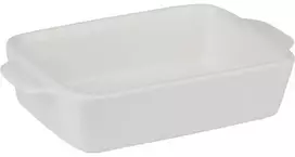 Alpina - Keraminis stačiakampis orkaitėje kepimo indas 21,8x13,2x5 cm (baltas)