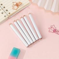 6Pcs White Tailor Pen Fashion Dress Marker Sewing Tools Chalk Cut-Free Tailor Garment Pencil Sewing Auto Accessories Fabric Pencils