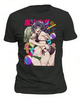Mahou Shoujo Ni Akogarete Waifu Black TShirt Kiwi Utena Anime Girl Tee S