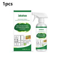 Multifunctional Kitchen Grease Cleaner Spray Enzyme-Based Degreaser for Stoves Hoods Ovens Appliances Removing Heavy Oil 1pcs white