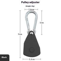 Heavy Duty Ratchet Straps Adjustable Self Locking Pulley System for Outdoor Camping Tent Windproof Rope Hanger Gear Equipment juoda