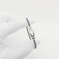 Deimantinė apyrankė V Auksinė 18K Rožinė aukso Vyriška ir moteriška poros apyrankė 16cm