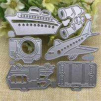 Metalo pjovimo štampai Trafaretai Scrapbooking Dekoratyvinis reljefinis aplankas Anglinis plienas Popierius Kortelių štampai black