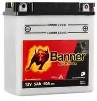 Banner 5Ah Bike Bull 12V 50A akumuliatorius 120x60x130mm