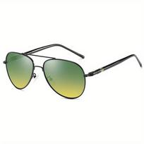 Polarized Dual Use Day and Night Glasses Driving Sunglasses for Men Polarized Fashion Outside Adult Eyewear Sunglasses Women use day and night gray
