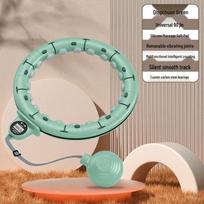 Išmanusis Hula Hoop saugiam liemens liekninimui su laikmačiu moterims žalia