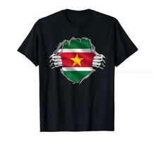 100% Cotton Super Surinamese Heritage Proud Suriname Roots Flag T-Shirt MEN WOMEN UNISEX T Shirts Size S-6XL S