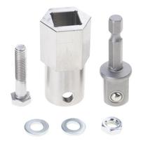 Heavy Duties Stainless Cordless Drill Adapter Drill Attachment Designs for Easily Trailer Jacks Cranking Operation 1