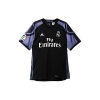 Adidas Real Madrid Vyriški 3-iasis Futbolo Marškinėliai Real Madrid 2016 17 Sezonas Antrieji Išvykos Gerbėjų Edition Marškinėliai Unisex Juodi Al5139 S