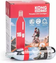 CO2 kasetė dviračio padangų pompai, 16 g, su sriegiu, suderinama su visomis CO2 pompomis
