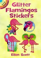 KNYGA Ellen Scott Glitter Flamingos Stickers