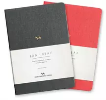 KNYGA Hoxton Mini Press Notebook For Bad Ideas - Raudona/plain