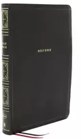 KNYGA Thomas Thomas Nelson NKJV Holy Bible, Giant Print Thinline Bible, Juodas Leathersoft, Raudona Letter, Comfort Print: New King James Version