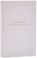 KNYGA Zondervan KJV Holy Bible: Pocket New Testament with Psalms and Proverbs, Baltas Softcover, Raudona Letter, Comfort Print: King James Version