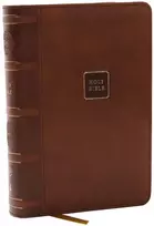 KNYGA Zondervan Publishing KJV Holy Bible: Compact with 43,000 Cross References, Brown Leathersoft, Raudona Letter, Comfort Print: King James Version