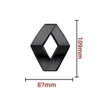 WIYN1 ABS For Renault Megane 2 3 Clio Duster Captur Logan Koleos Auto Accessories Car Front Hood Emblem Sticker Rear Trunk Badge Decal