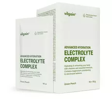 Electrolyte Complex 10x10g Green Peach – Pažangus elektrolitų gėrimas | Vilgain | 100 g