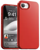 Dėklas Mercury Pure Magsafe Silicon Case Apple iPhone 16e/17e raudonas