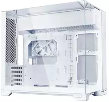 Lian Li O11 Vision-M kompiuterio korpusas, Micro-ATX, grūdintas stiklas – Baltas