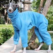 Vipetas Italų kurtas Drabužiai Šuns kombinezonas Vilnos žiemos golfo apykaklė Tampri apranga Šuns storinantis paltas Naminių gyvūnėlių drabužiai S-3XL (Blue,S)