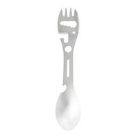 10-In-1 Multifunctional Fork Spoon Portable Outdoor Camping Stainless Steel Cutter Jar Bottle Opener Hex Wrench Saw Cutlery Tool Size#1pc sidabras