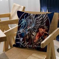 Famous German Heavy Metal Band S-Scorpions Pillow Cushion Cover Pillowcase Living Room Sofa Home Decor Peach skin 18*18(CM)-1Pcs