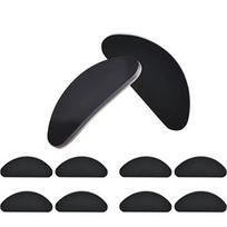 10PCS Glasses Nose Pads Adhesive Silicone Nose Pads Non-slip White Thin Nosepads for Glasses Eyeglasses Sunglasses black
